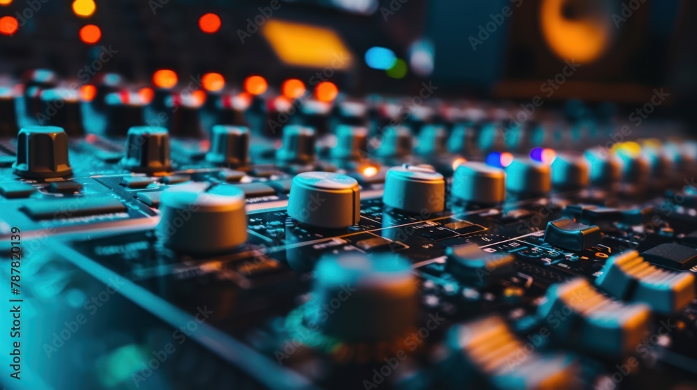 Sound mixing board, Modern Music Recording Studio Control