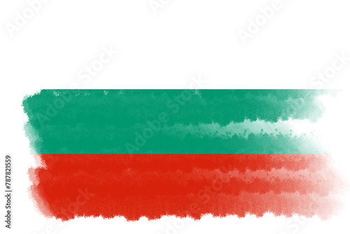 brush flag bulgaria transparent background, bulgaria brush watercolour flag design template element PNG file bulgaria flag