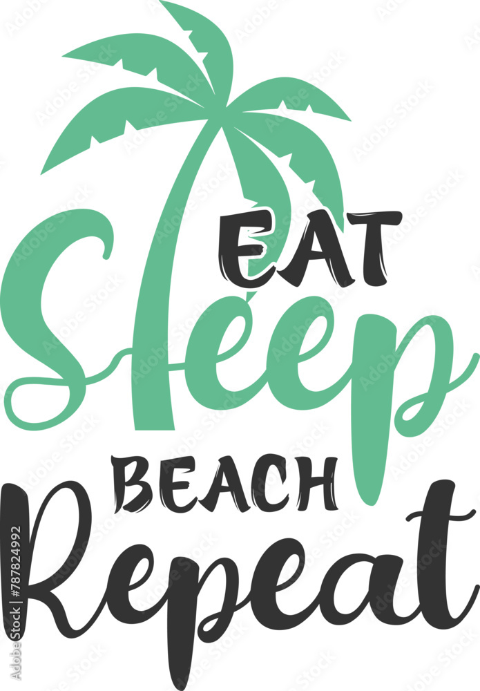eat sleep beach repeat summer-t-shirt-design-bundle-beach-shirt-vintage