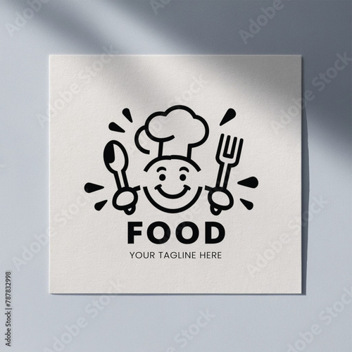 Restaurant logo editorial
