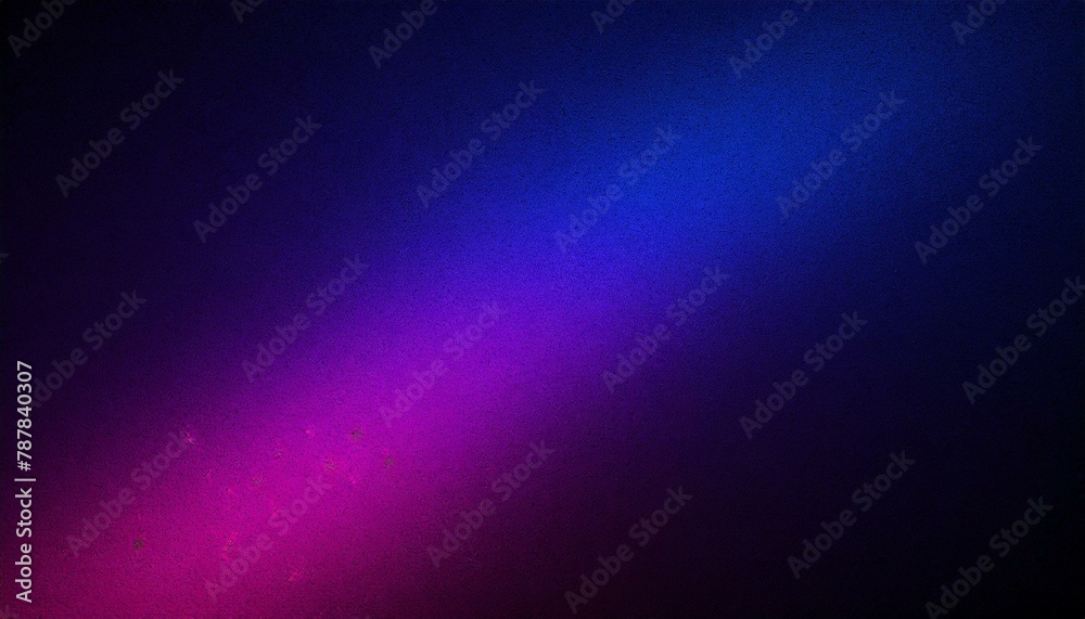 Obraz premium Luminous Cosmos: Grainy Texture Gradient Background with Dark Blue, Purple, and Magenta Pink Tones