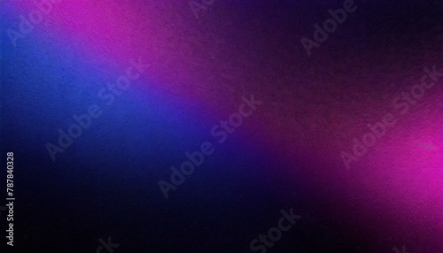 Galactic Twilight: Grainy Texture Overlay on Dark Blue Purple Gradient Background with Magenta Pink Glow