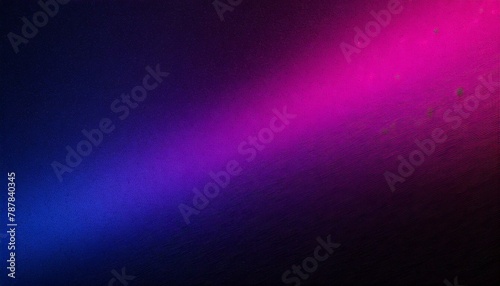 Mystic Radiance: Dark Blue and Purple Gradient Background with Magenta Pink Glowing Grain Texture