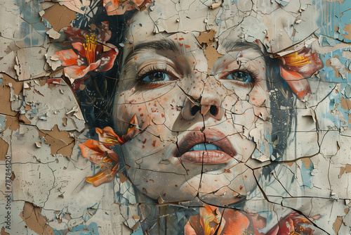 Fragmented Beauty in Art portrait