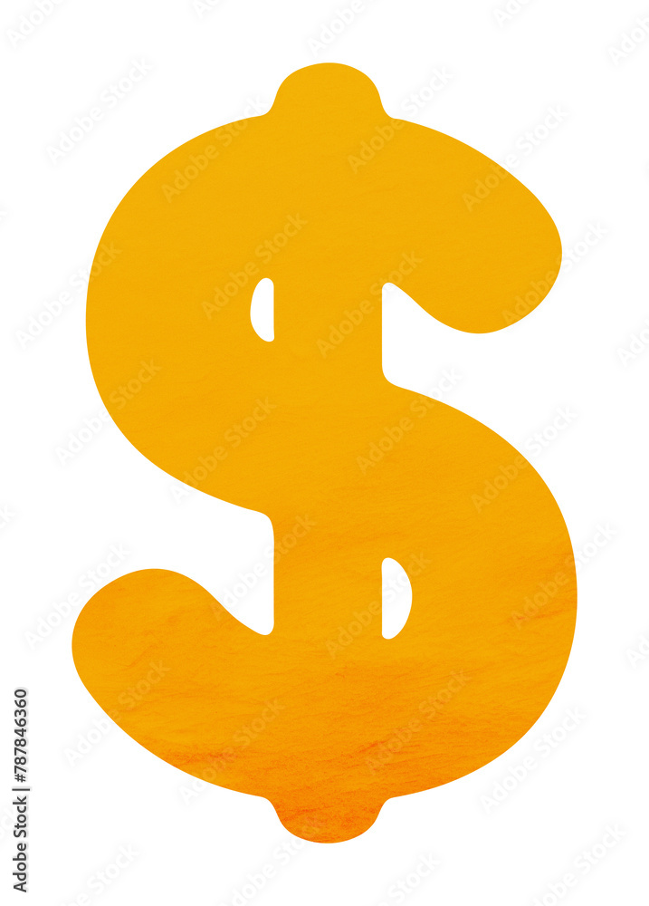 PNG yellow dollar sign, transparent background PNG yellow dollar sign, transparent background