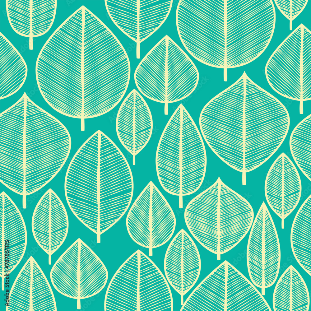 Fototapeta premium Colorful vector seamless patterns collection. Set of cute backgrounds with modern minimal labels. Abstract geometric floral textures. Spring summer decor. Simple cute pattern design for babies, kids