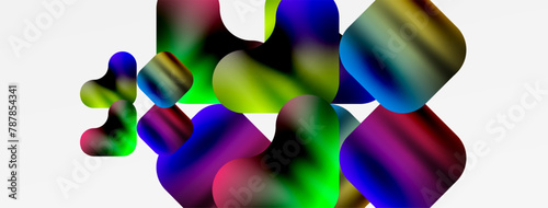 A display of vibrant colorfulness fills the air with floating balls in shades of purple, violet, magenta, and electric blue, creating an entertaining visual effect akin to an art installation