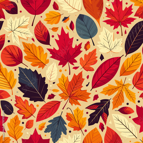 Autumn leaves vector image