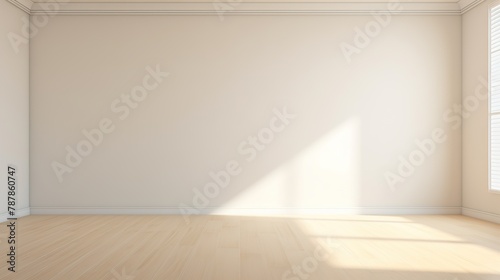 White wall background  3d empty room with soft white lamp lighting for modern products