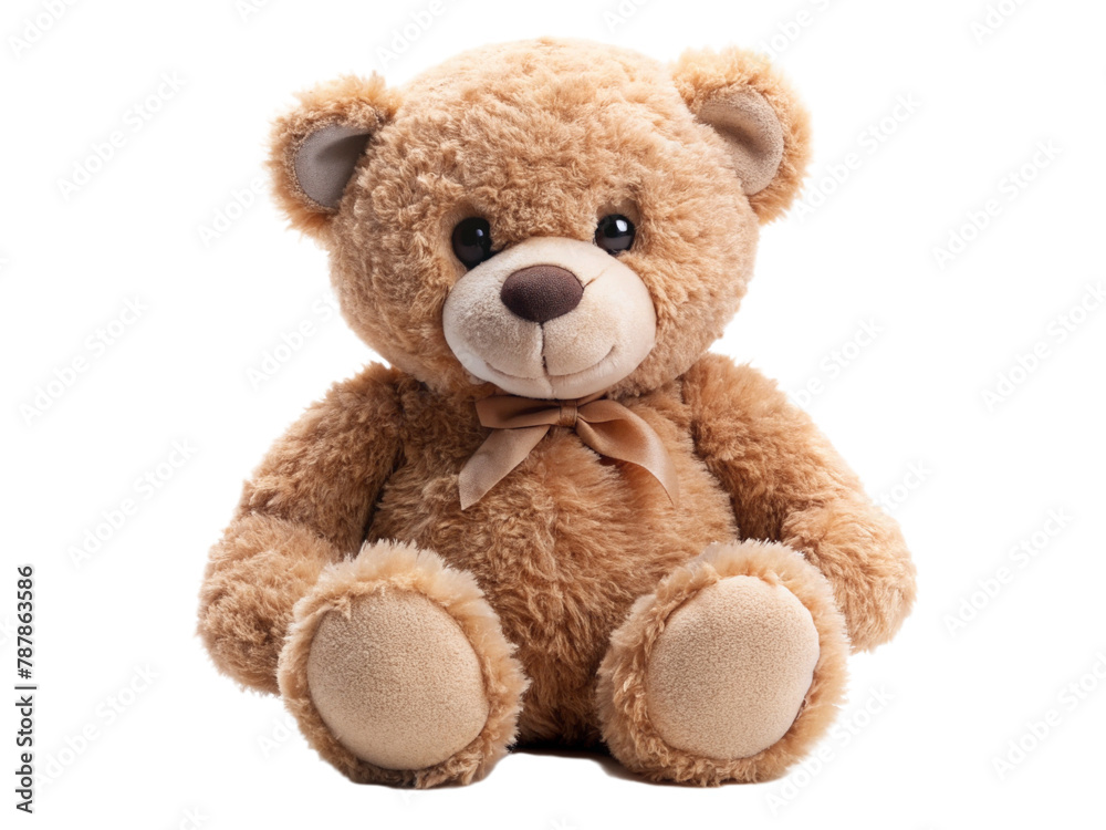 Teddy bear on a white background, PNG file
