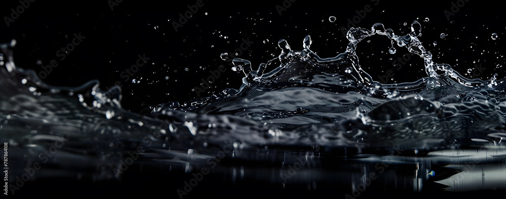 The movement of air in the water. Macro. Black and white. For eco concepts or drinks, liquids with bubbles, abstract backgrounds. The movement of air in the water. Macro. Black and white. For eco concepts or drinks, liquids with bubbles, abstract backgrounds.