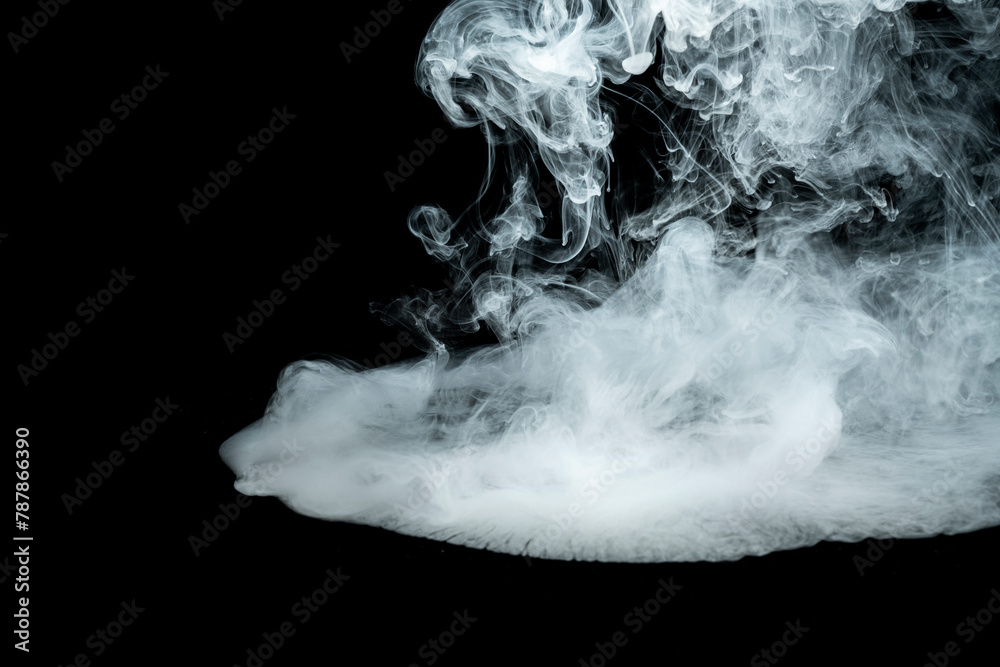 Naklejka premium Swirly white smoke
