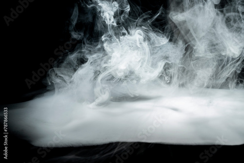 Swirly white smoke