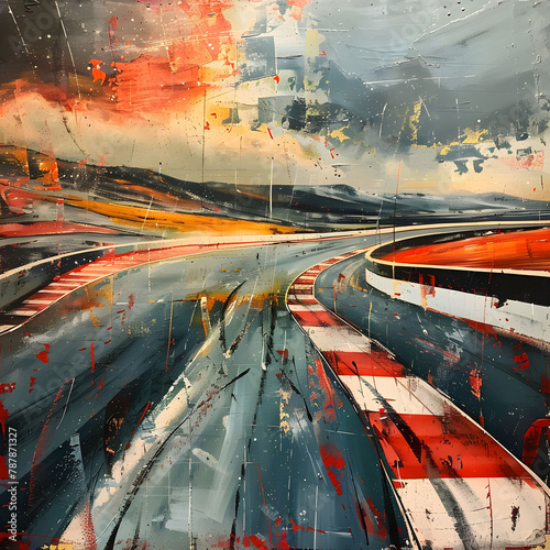 race track race road speed sport finish racetrack drive