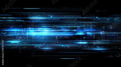 abstract background Digital cyber space particles User Interface background, modern speed light.