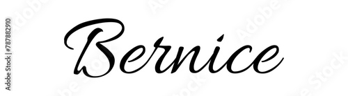 Bernice - black color - name written - ideal for websites, presentations, greetings, banners, cards, t-shirt, sweatshirt, prints, cricut, silhouette, sublimation, tag