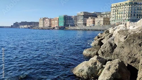 Napoli - Lungomare Nazario Sauro dalla scogliera del Porticciolo del Molosiglio photo
