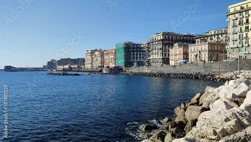 Napoli - Lungomare Nazario Sauro dalla scogliera del Porticciolo Molosiglio photo