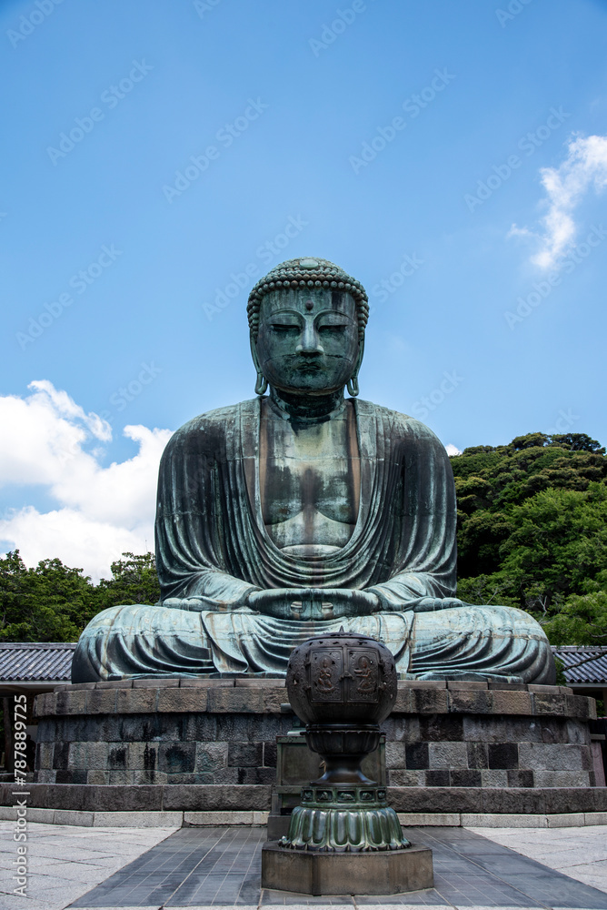 Kamakura Daibutsu (The Great Buddha of Kamakura) is the most famous icons of Japan in Kotoku-in Temple, Kamakura, Japan Kamakura Daibutsu (The Great Buddha of Kamakura) is the most famous icons of Japan in Kotoku-in Temple, Kamakura, Japan