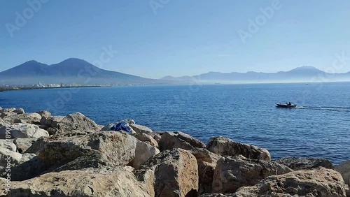 Napoli - Scorcio panoramico dalla scogliera del Porticciolo Molosiglio photo