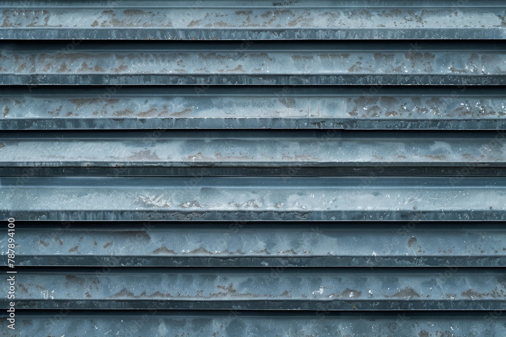 Metal shutters on galvanized background