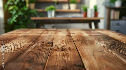 ウッドデザインのテーブル背景素材