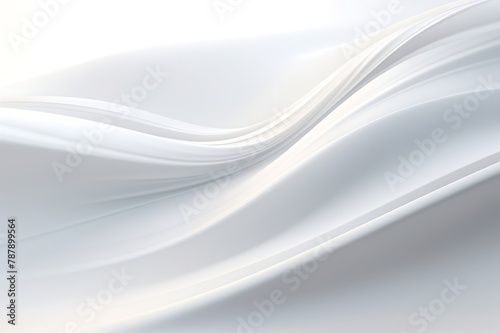 White abstract background with smooth lines