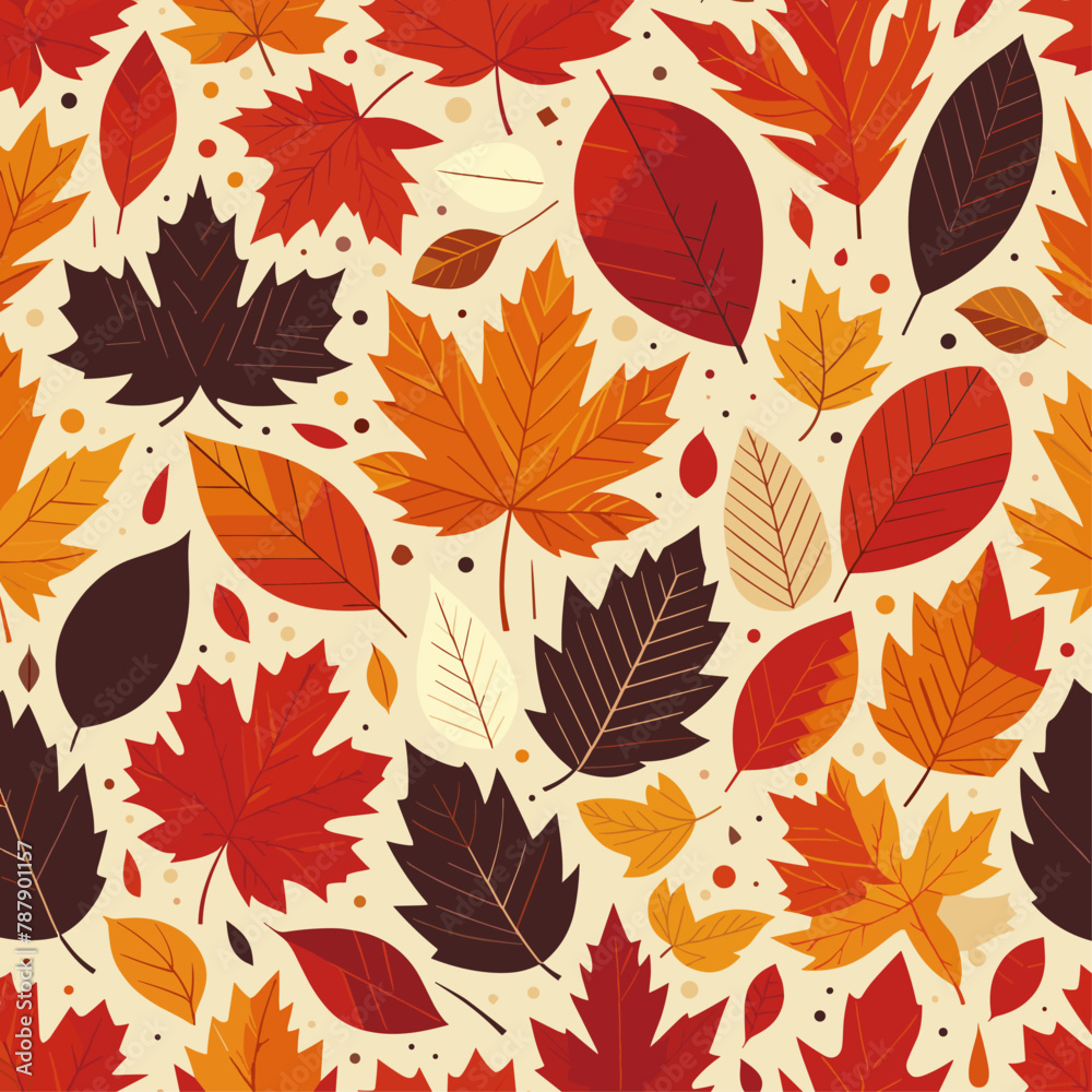 Autumn leaves vector image Autumn leaves vector image