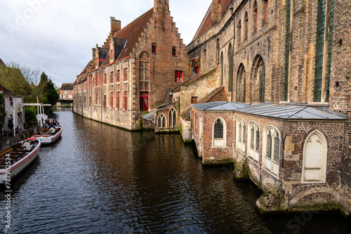 Beatiful historical city center of Brugge, Belgium