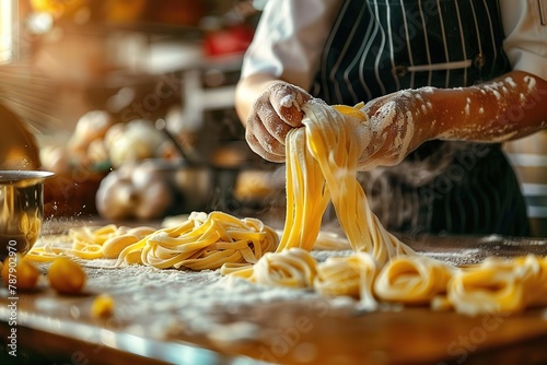 A Woman Chef’s Journey in Crafting Fresh, Homemade Italian Pasta in a Traditional Style.