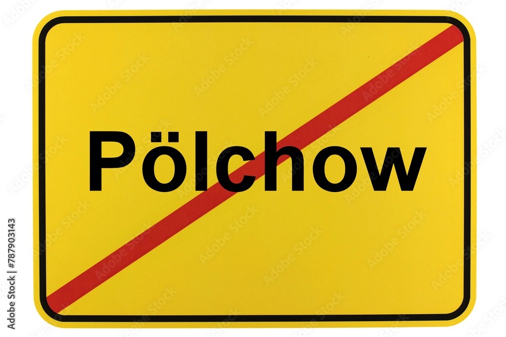 Illustration eines Ortsschildes der Gemeinde Pölchow in Mecklenburg-Vorpommern Illustration eines Ortsschildes der Gemeinde Pölchow in Mecklenburg-Vorpommern