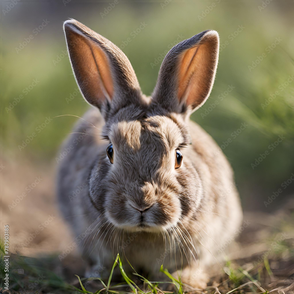 Fototapeta premium rabbit in the grass