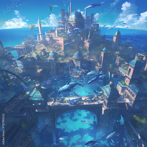 Immerse in a Vibrant Undersea City: Explore the Depths of Fantasy and Splendor