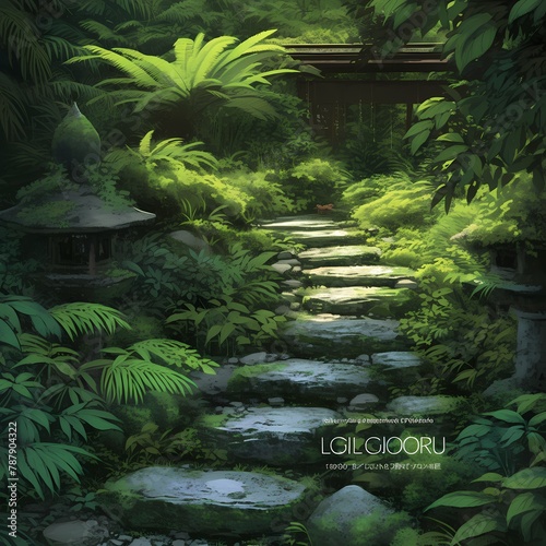 Escape to Tranquility  Explore the Serene Beauty of a Japanese-Inspired Garden Path