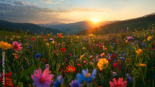 field of flowers