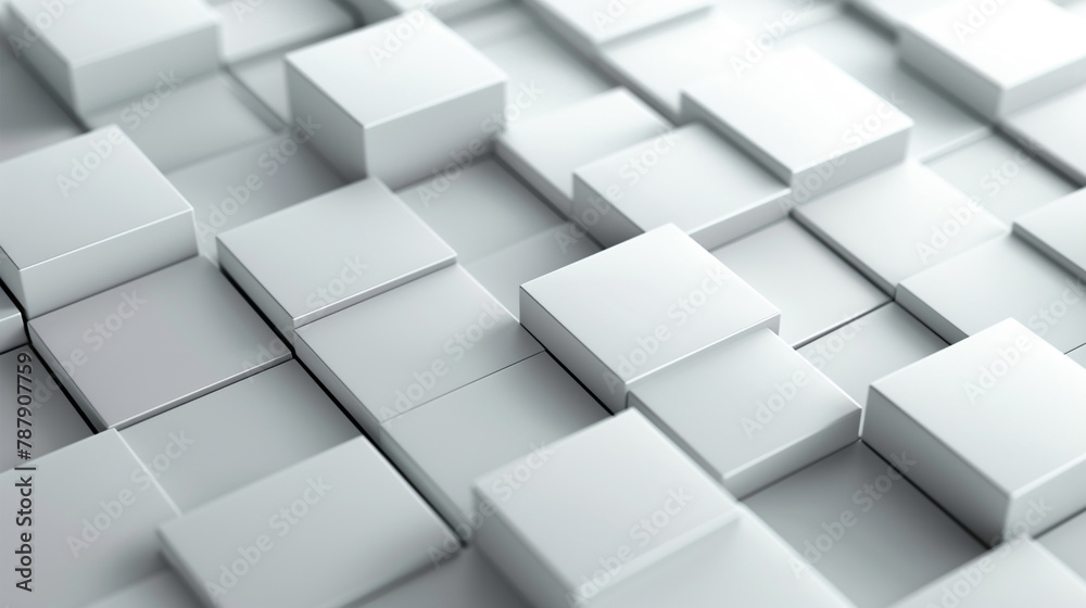White squares with gradient shadows, subtle 3D effect on grey for minimalism. White squares with gradient shadows, subtle 3D effect on grey for minimalism.