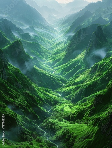Green Mountain landscape, Beautiful geography