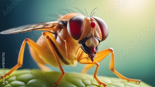  Close Up Photo of Fruitfly Generative AI  © tes