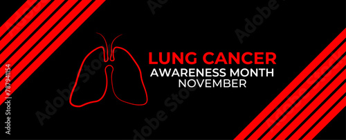 Lung cancer awareness month concept vector. Pulmonary fibrosis, mold, air pollution, and smoking. tuberculosis illustration for website, app, banner. Internal organ lungs. vector illustration
