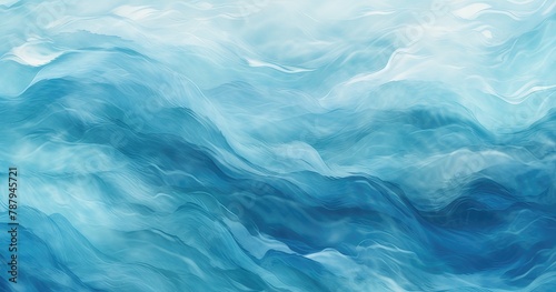 rhythmic ocean wave illustration background © StraSyP BG