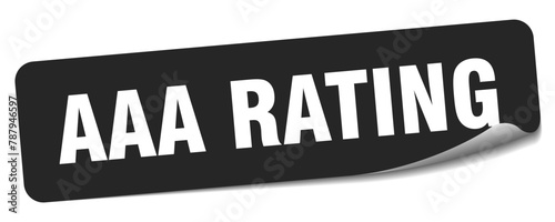aaa rating sticker. aaa rating label