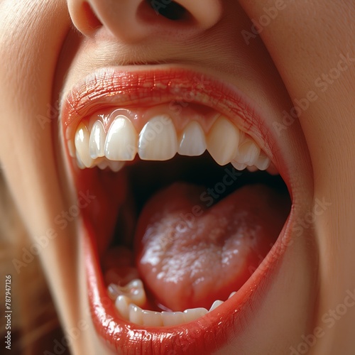 Close-Up of Healthy Teeth Symbolizing Dental Care