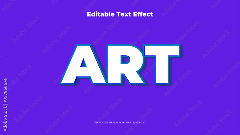 art Editable Text Effect