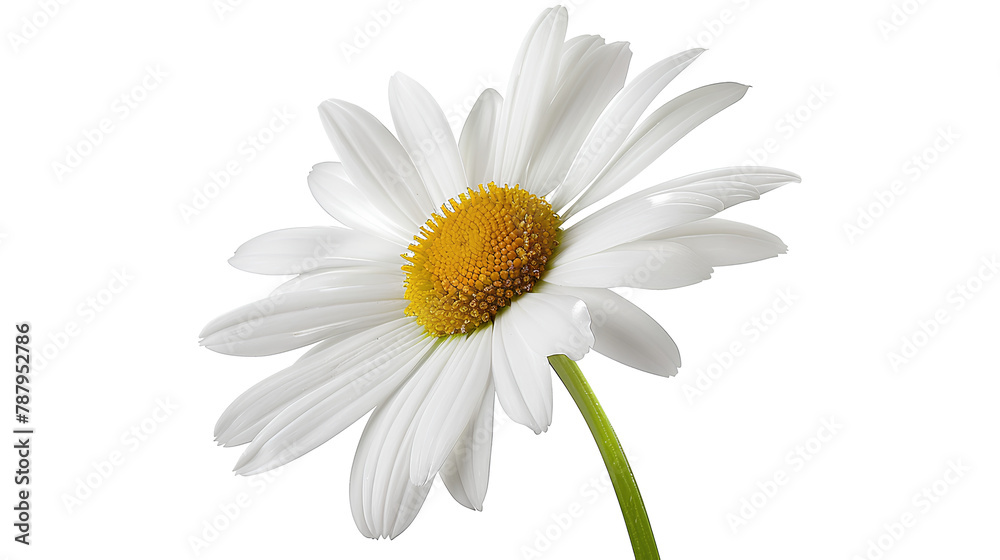 Daisy portrait outdoor flower isolated on a transparent background