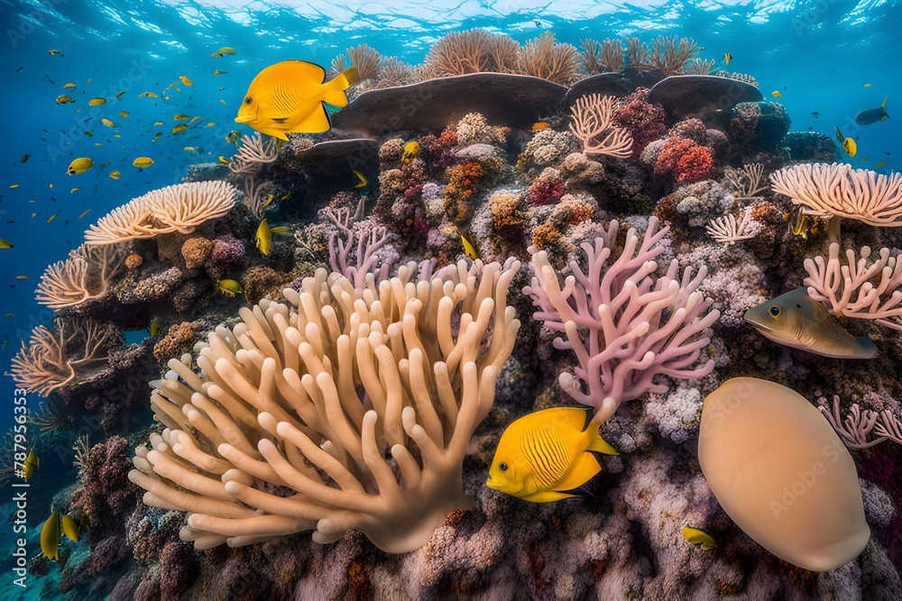 Naklejka premium tropical underwater