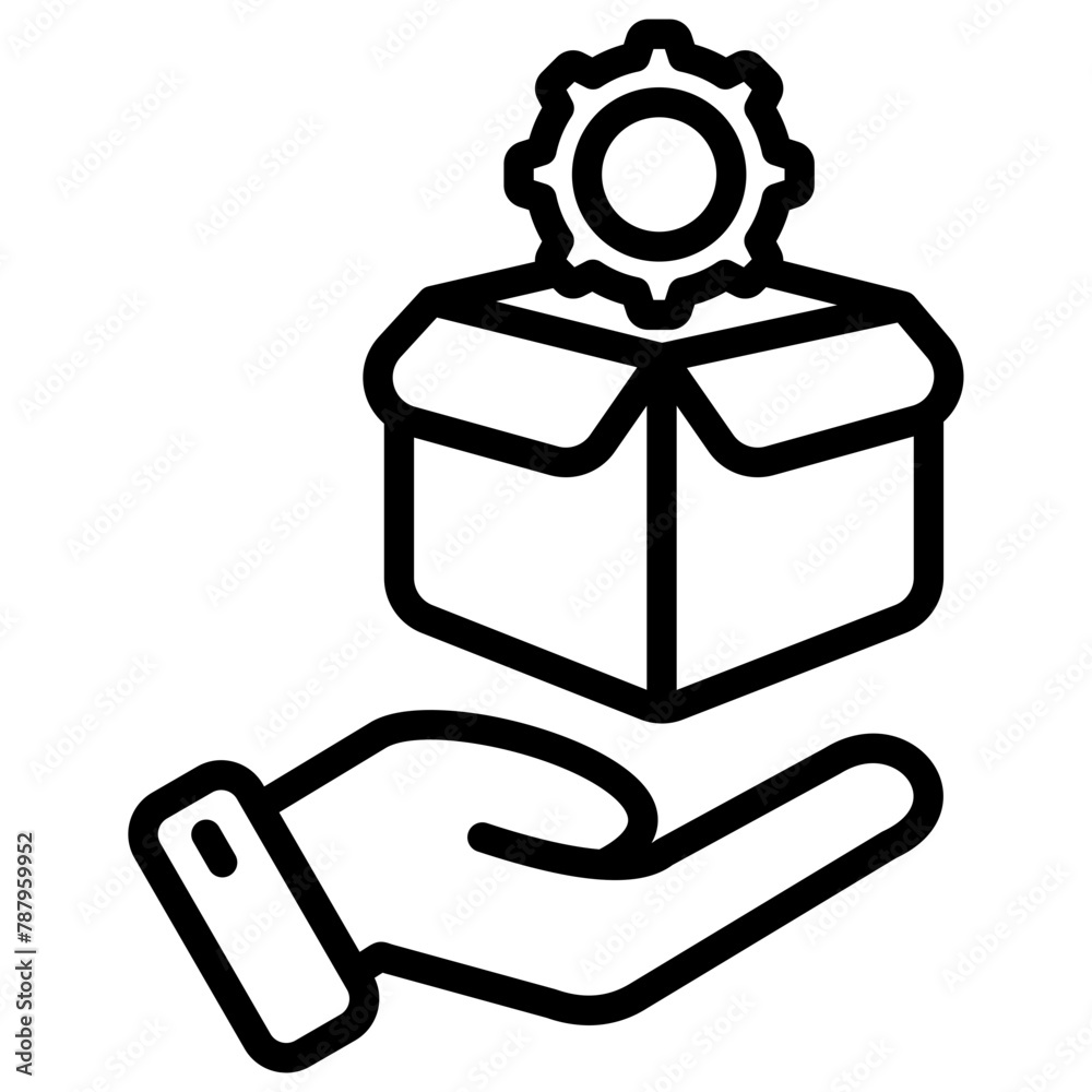 Naklejka premium Product management icon