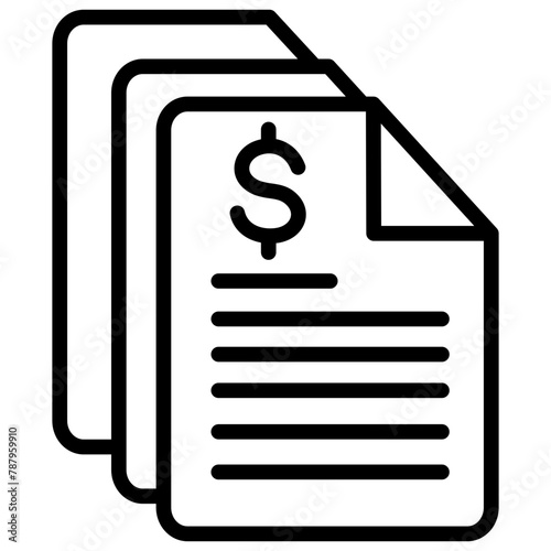 Financial statements icon