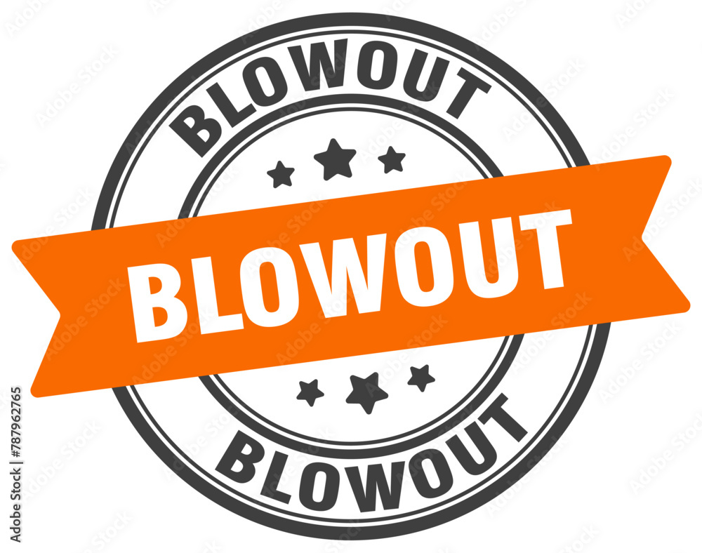 blowout stamp. blowout label on transparent background. round sign blowout stamp. blowout label on transparent background. round sign