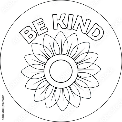 Be Kind - Black And White