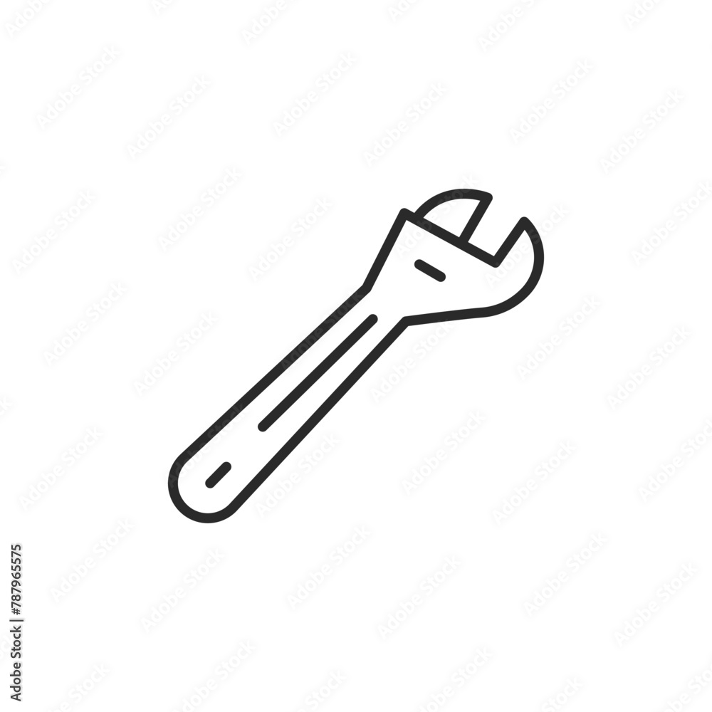 Wrench icon. Simple wrench icon for social media, app, and web design. Vector illustration Wrench icon. Simple wrench icon for social media, app, and web design. Vector illustration